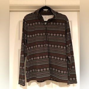 LOFT Lou &Grey quarter zip size L